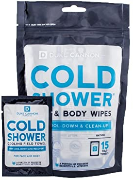 Cold Shower Cooling Field Towel Wipes, 15-Pk. -TOWELSPOUCH1