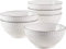 MÄSER 931576 Série Telde Lot de 6 bols à céréales de qualité gastronomique en porcelaine durable Blanc