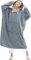 Godoboo Kapuzenpullover, Übergroße Hoodie Sweatshirt Decke Weiche Warme Riesen Hoodie Fronttasche Giant Plüsch Pullover Decke mit Kapuze for Frauen Men