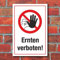 WERBEPUNKT. Schild Ernten verboten Diebstahl Hinweisschild 3 mm Alu-Verbund 450 x 300 mm