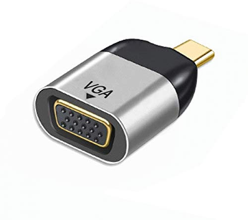 Cablecc Adaptateur de moniteur USB-C Type C vers VGA 1080p 60 Hz pour tablette, téléphone et ordinateur portable
