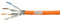 LogiLink Professional CPV0058 - CAT 7 1000MHz LSZH (Low Smoke Zero Halogen) Netzwerk Installations Kabel mit Feuer Schutzklasse: Dca, AWG23 S/FTP 25m simplex, orange