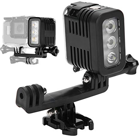Tauchfülllicht Tragbares 30M Wasserdichtes LED-Video-Tauchfülllicht Unterwasser LED-Videoleuchte Unterwasser für GoPro Hero 4 Motion Kamera für Sportkamera Tauchfülllicht