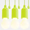 greate LED Lampe batteriebetrieben grün - 3x Pull Light 1W mit Zugschalter inkl Batterien - kabellose Leuchte warmweiß - mobiles Licht ideal für Garten Zelt Camping Kleiderschrank Party Dekoration