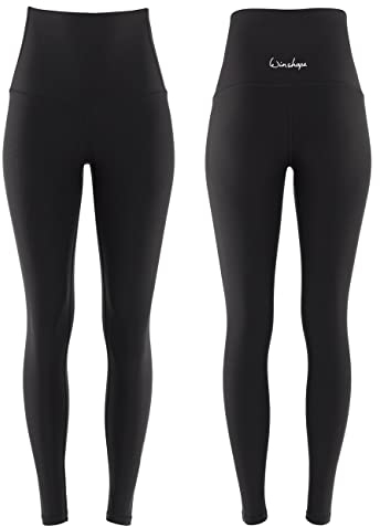 Winshape Damen Functional Comfort Tights Hwl112c “high Waist” Leggings, Schwarz, L EU