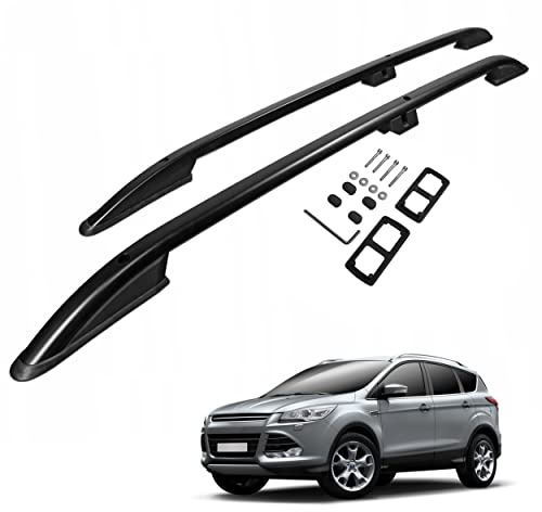 CHROMEMASTER | Dachreling Dachträger | Kompatibel mit Ford Kuga 2012-2016; Zur Befestigung der Dachgepäckträger, Dachboxen oder Dachfahrradträger | Robuste Konstruktion aus Aluminium