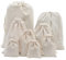 HERZWILD 20 * 30cm säckchen 12stk baumwollsäckchen Beutel mit Kordelzug geschenksäckchen Jutebeutel für Hochzeit Party (20 * 30cm)