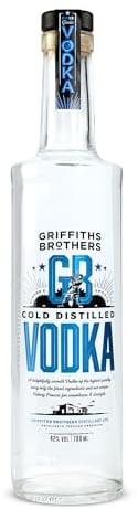 Griffiths Brothers GB Vodka | Gold Award winning botanical Vodka | Cold-distilled for a cleaner finish (70cl, 42%)