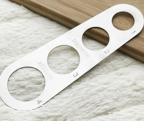 Saraoriginalshop Dosatore Misurino Dosaspaghetti Misura Spaghetti Dosatore per pasta lunga in Acciaio Inox utensile da Cucina con 4 fori di Misurazione.