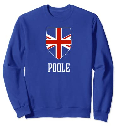 Poole, England - Britisches Union-Jack-T-Shirt Sweatshirt