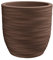 Tecnokit Nicoli Rhea Elegance Pot en résine rotative pour intérieur et extérieur, résistant aux UV, jardinière à bol diamètre 30 cm et 40 cm (Ø 40 x 40 cm, corten)