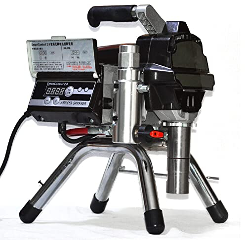 Airless Farbsprühgerät 3000W 23 Mpa Airless Spritzgerät Lackiergerät Airless Painter Sprayer Farbsprühsystem für Wandfarbe Lacke Lasuren Sprühen, mit Sprühdüse, Spritzschlauch & Verlängerungsstange