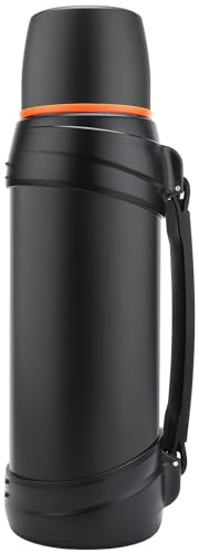 Olerd Large Flask - 2.5l Stainless Steel Insulated Bottle for Travel with BPA Free Cup - Oversized Vacuum Bottle