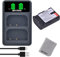 Batmax DMW-BLF19 DMW-BLF19E Batterie et Chargeur avec USB Port pour Panasonic Lumix DC-G9 GH5 GH5S, DMC-GH3 GH3A GH3H GH3AGK GH3GK GH4 GH4H GH4GK