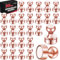 LOVIMAG 30 PCS Fridge Magnets, Strong Refrigerator Magnets Rose Gold Magnets for Whiteboard, Small Neodymium Magnet for Fridge, Metal Push Pin Magnets for Office, Classroom, Home, Decorative Magnet