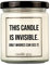 candle guy Duftkerze | This candle is invisible. Only whores can see it. | Handgemacht aus 100% Sojawachs | 70 Stunden Brenndauer