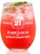 Joymaking Wine Glass - 21st Birthday Gift Ideas for Her, Personalised Gin Glass 17oz