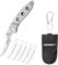 TONIFE Auswechselbare Klingen Klappmesser, Skalpell Klappmesser mit Edelstahlklingen und 5 Austauschbaren Klingen, EDC Taschenmesser für Outdoor Camping Survival Angeln (Grau)