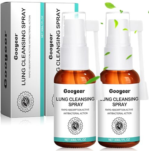 Herbal Lung Spray 2 Stück, Kräuterlungenreinigungs und Reparaturspray, Lungenreinigung Spray, Herbal Lung Cleansing Spray, für Den Täglichen Gebrauch Geeignet