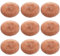 10 Pack Copper Scourer Pads, Heavy Duty Spiral Scourer, Long Lasting Copper Scourers for Home Kitchen Cleaning Dirt, Grease & Grime, Pan Pots Scourer