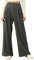 Aleumdr Hose Damen Sommer Palazzo Hose Damen Elegant Musselin Hose Leicht Weite Bein Sommerhose Lang Einfarbig Culotte Hose mit elastischem Bund,Dunkelgrau L