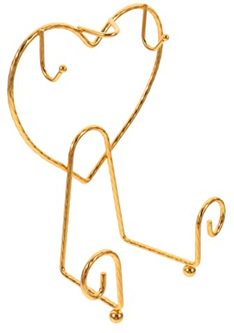 CANIGHT Präsentationsständer für Tassen und Teller Regal für Teetassen Plattendisplayhalterung schreibtischregal bücherregal Regal ibl Box Desktop-Tassenständer Plattenhalter Eisen Golden