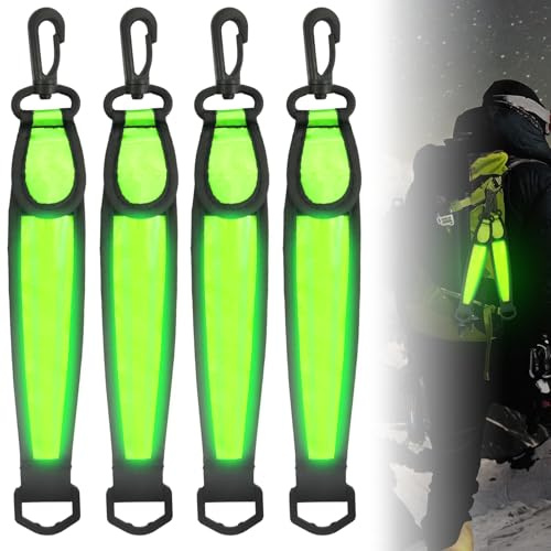 TaimeiMao LED Blinklicht Schulranzen, LED Blinklicht Reflektierende Anhänger, Kinder Sicherheitslicht, wasserdichte Sicherheit Licht Reflektor Anhänger für Schulranzen, Rucksack, Laufen