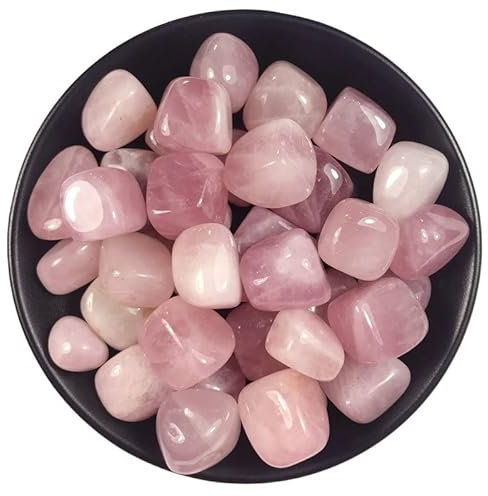 Cherrynight Pierre XL 100 g/Ensemble 10-20 MM/20-40 MM Cristal de Quartz Rose Poli Naturel Pierre de Gravier dégringolé Pierres de Cristal de guérison for l'artisanat de Bricolage(100g 20-40mm)