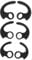 Earbuds Replacement Tips Soft Silicone Earbud Locks Sport Grips Earphones Stabilizer Fins Tips for in-Ear Earbuds