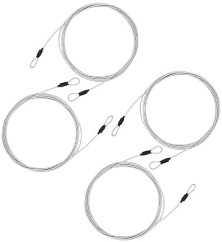 JINTANG 4PCS cable antivol,cadenas velo,3 mètres cable antivol velo,pour sécuriser les vélos,les poussettes,les équipements sportifs,les meubles de jardin,le matériel de camping,etc