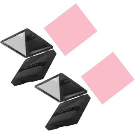 FRCOLOR 2sätze Gesichtspapier Zur Öl-absorption Ölregulierende Tücher Mit Spiegel Etui Und Schwamm Für Fettige Haut Effektive Öl-kontrolle Jederzeit Und Überall Tragbar