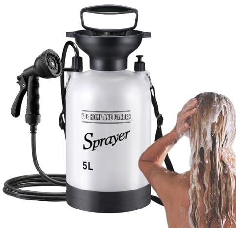 Ducha Portátil Para Acampada | Ducha Manual De Exterior Para Camping - Pulverizador De Baño Portátil Para Baño, Limpieza, Acampada, Senderismo, Lavado De Coches, Riego De Plantas Y De Mascotas