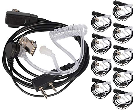Cvoepobey 10PCS Accessories Air Acoustic Tube Headset Earpiece for for Radio Walkie Talkie Headset for 888S UV-5R UV-82