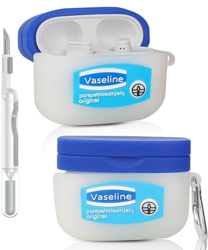 Case for Beats Studio Buds/Buds Plus Earbuds | Silicone Charging Protective Cover | with Cleaning Kit and Carabiner | Multiple Styles Skin Design | Case for Boys Girl Teen (FSL, Cute)