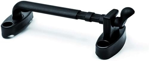 andromedagie® | BRUCO 10 PZ NERO | Socchiudi Finestra Manuale per Infissi a Doppia Anta | Polimero Alta Resistenza | Chiusura a Chiavistello | Installazione Bilaterale | Ventilazione Sicura
