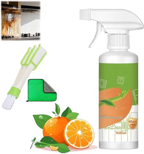 Electrolyzed Ion Kitchen Cleaner Spray, Fly Cleanse Spray, Multi-purpose Heavy Duty Degreaser for Kitchen Appliances, Oven, Stove, Range Hood & Grills, Household Surfaces Cleaner (1PC-A)