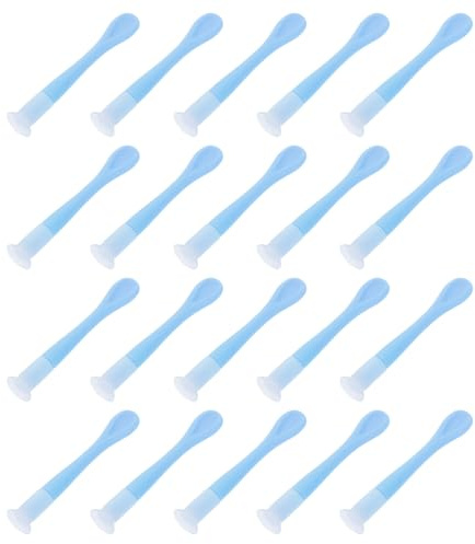 YARNOW 20pcs Blue Contact Lens Suction Cup Stick Set, Portable Soft Lens Applicator and Remover Tool for Travel and Daily Use, Eye Contacts Insertion and Removal Aid