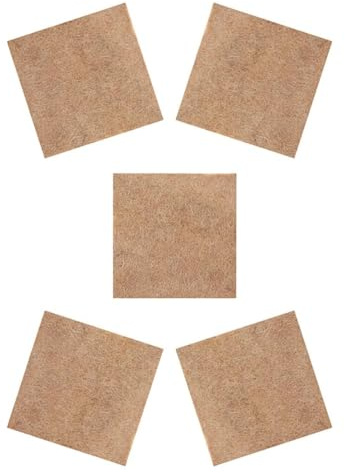 Tubayia 5 tappetini in iuta per microgreens, germogli di erba di grano, traspiranti, in fibra di iuta, per fioriere idroponiche, ad alto assorbimento dell'acqua (20 x 20 cm)