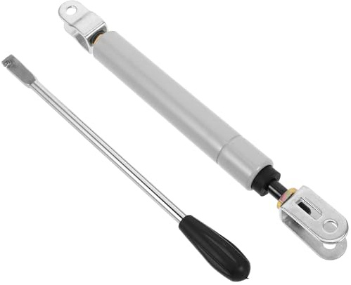 ROMISBABA Salon Chair Silver Iron Hydraulic Replacement Gas Lift Cylinder with Pull Wire Mechanism Stable Support for Barber Chair in Hair Salons