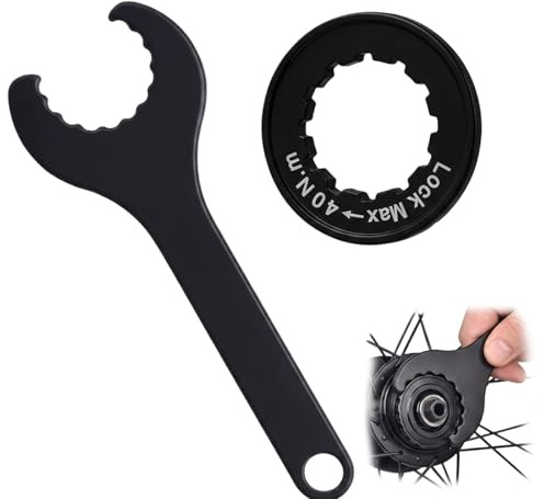 SxiGxiv Centerlock Werkzeug, 2-Teiliges Set Mit Centerlock Bremsscheibe Werkzeug Und Hollowtech 2 Werkzeug, Ideal Für Fahrradwartung Und Reparatur Bei Bremsscheiben Montage Und Tretlager Service