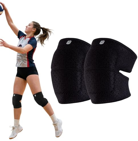 Volleyball Knee Pads, Breathable Elastic Knee Support, Man & Woman Non-Slip Protective Knee Pads For Work, Sports, Basketball, Biking, Dance, Yoga, Comfortable Cushioning For Kids,Youth And Adults (M)