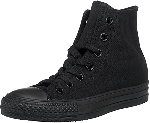 Converse All Star Hi Canvas Zapatillas Negras Monocromas-UK 4