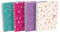Oxford Spiral Notizbuch A5 Floral kariert, 120 Seiten, Softcover, 4 Designs, 5 Stück