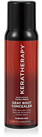 KERATHERAPY Keratin Infused Gray Root Concealer 118ml - Auburn Red