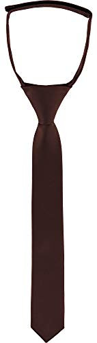 Ladeheid Kinder Jungen Krawatte KJ (31cm x 4cm, Braun)