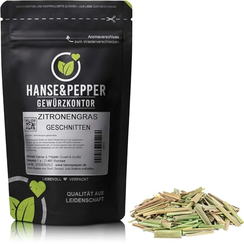 250g Zitronengras geschnitten Lemongras natürlich vom Hanse&Pepper Gewürzkontor - Gourmet Serie