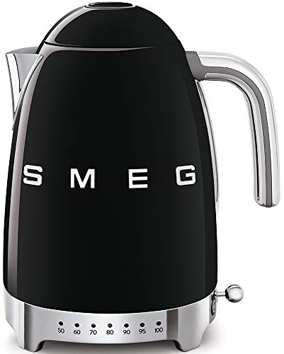 SMEG Bollitore Elettrico KLF04BLEU, 7 Cups, Nero