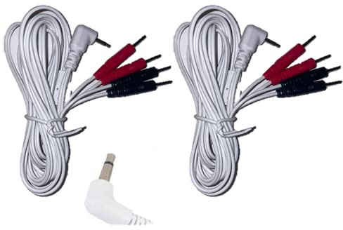 Leads for TENS/EMS Machines 2.5mm Connection 4-pin Connectors One Pair