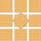 1000 Klebepunkte 3mm selbstklebend farbige Punkt Aufkleber PVC Deko Folie Etiketten Inventur (orange)