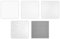 1 Rasterdeckenplatte 62x62cm, PVC Kunststoff, hart, wasserfest - effektvolle Deckengestaltung - HEXIM (grau foliert - 969402) Akustikdecke, Kassettendecke, Rasterdecke